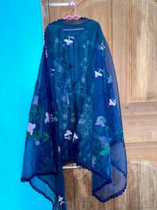 Designer Elegant Green Embroidered Kurta