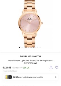 Daniel Wellington Rose Gold Watch