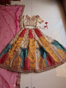 Vibrant Patchwork Lehenga Choli Set