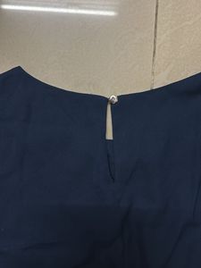 Elegant Navy Blue Sleeveless Top