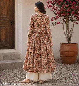 Beautiful Floral Print Kurta with Palazzo