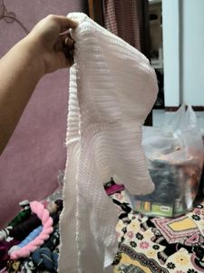 White Knitted Dupatta Scarf