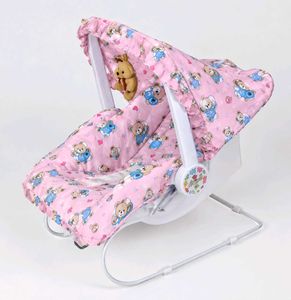 Pink Teddy Bear Baby Bouncer