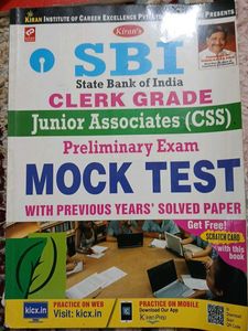 SBI Clerk Grade Junior Associates Mock Test Book