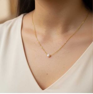 Elegant Layered Necklace with Pearl &amp; Diamond