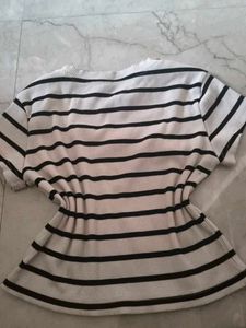Striped Knit T-Shirt