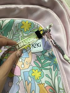 Cute Pink Floral Backpack