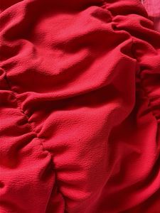 Red Ruched Dress sized large