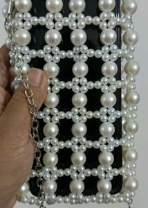 Handcrafted Pearl Phone sling bag