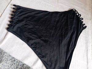 High-Waisted Strappy Bikini Bottom