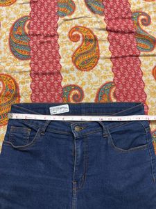 Blue Straight Fit Denim Jeans