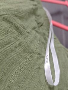 Chic Green Peplum Button-Up Top