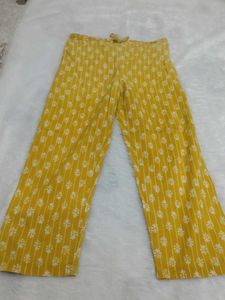 Yellow Printed Kurta Set