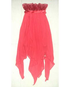 ❤ Handcrafted Red Tube Dress | Y2K Chic ❤