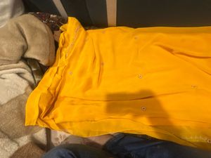 Elegant Yellow Embroidered Saree