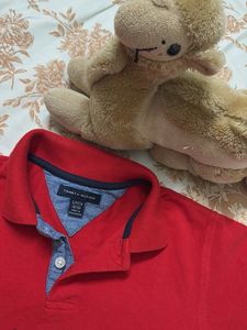 Tommy Hilfiger Red Polo Shirt