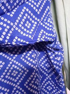 Blue &amp; White Bandhani Print Kurta