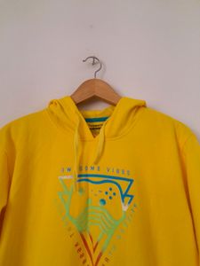 Yellow Printed Hoodie (Boy's)