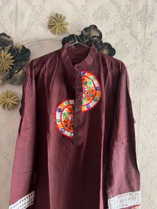 Navratri kuchhi work men kurta