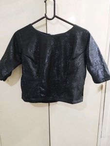 Sparkly Black Blouse