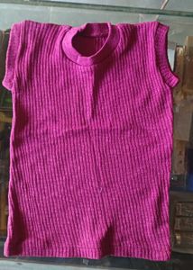 Ribbed Sleeveless Pink