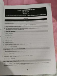 Executive Programme: Setting Up Business Entities