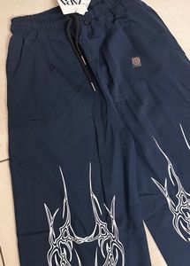 Graphic Wide Leg Pants(30-34 size)