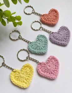 Handmade Crochet Star Keychains