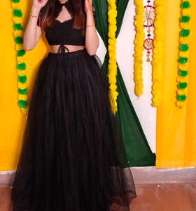 Elegant Black Lehenga Choli Set