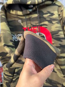 north face camo hoodie / unisex wear