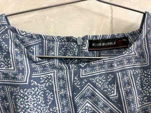 Blue Geometric Print Co-ord Set