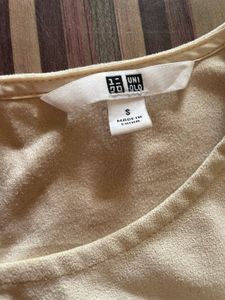 Beige Short Sleeve Top