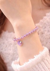 Beaded Bracelets with Shell Charm