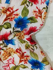 Floral Print Short Jumpsuit