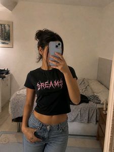 Dream Printed black tshirt