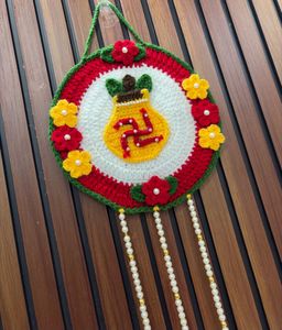 Handmade Crochet Swastik Toran