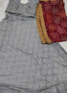 Grey lehnga choli