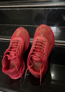 Men’s Red Chunky Sneakers