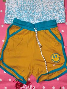 Cute LA Tank &amp; Smiley Shorts Set