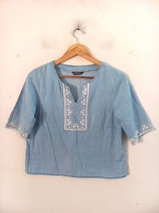 Boho Embroidered Tunic Top
