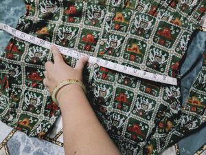 Green Ethnic Print Kurta