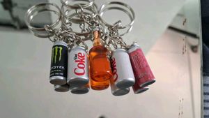 Mini Drink Can Keychain 🥤✨