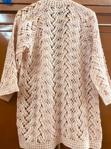 Beautiful Pink Hand Knitted Shrug