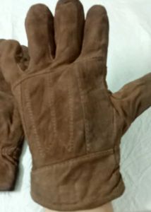 Brown Suede Gloves