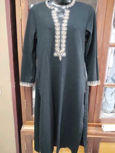 Embroidered Black Tunic
