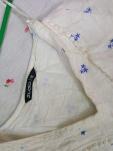 ZUDIO Embroidered White Tunic