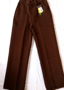 Brown Wide Leg Korean Jeans