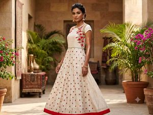 Elegant Embroidered Ethnic Gown