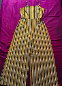 Striped Wide Leg Jumpsuit