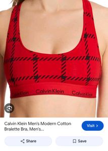 Calvin Klein Plaid Sports Bra